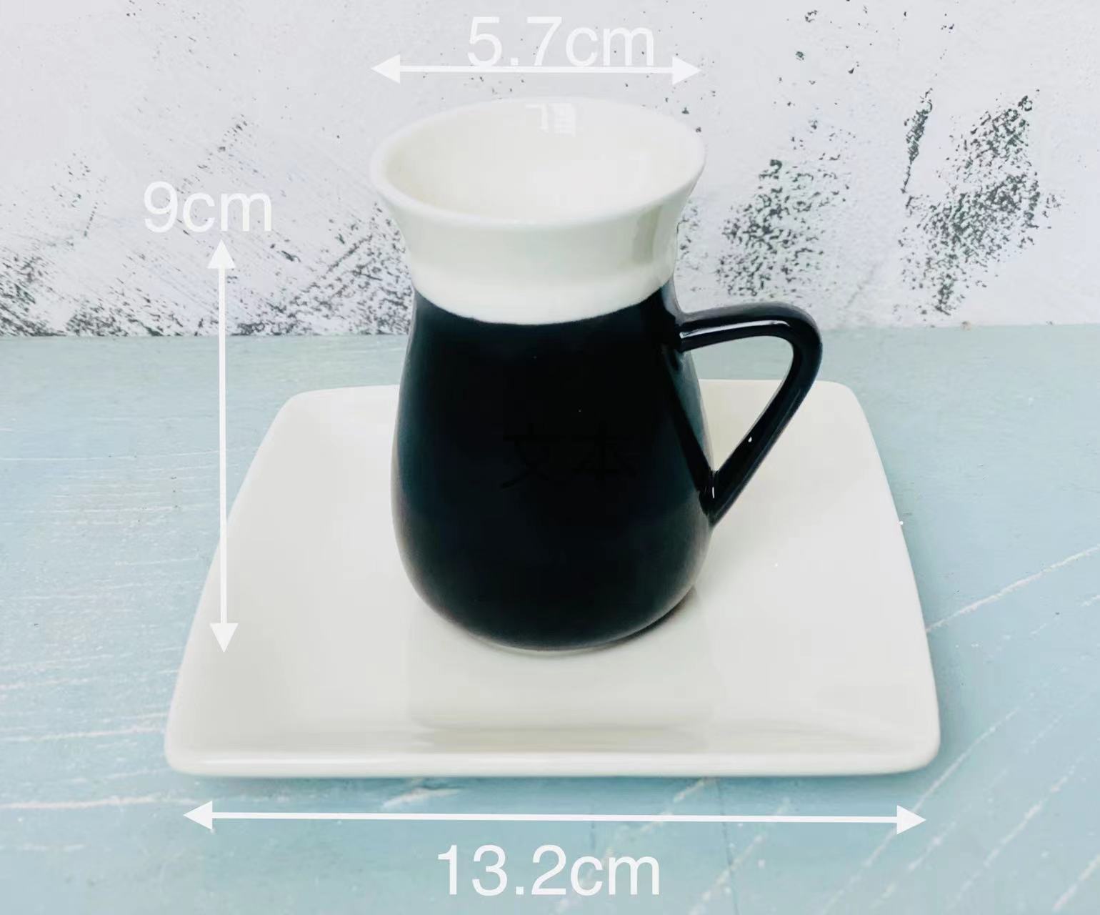 方圆陶瓷色釉杯蝶220cc大容量杯蝶墨西哥风格FY45678详情图5