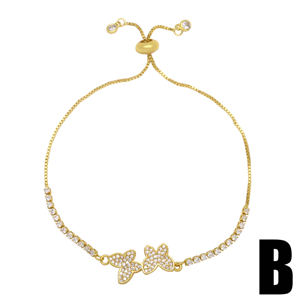 A retro diamond-encrusted heart-shaped bracelet with a unique European and American style. It features an Instagram niche design with the letter "love" for women detail image 3