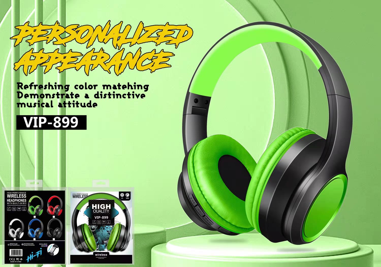 Sogo brand headphones, wireless Bluetooth headphones, Bluetooth headphones with labels Application Scenario