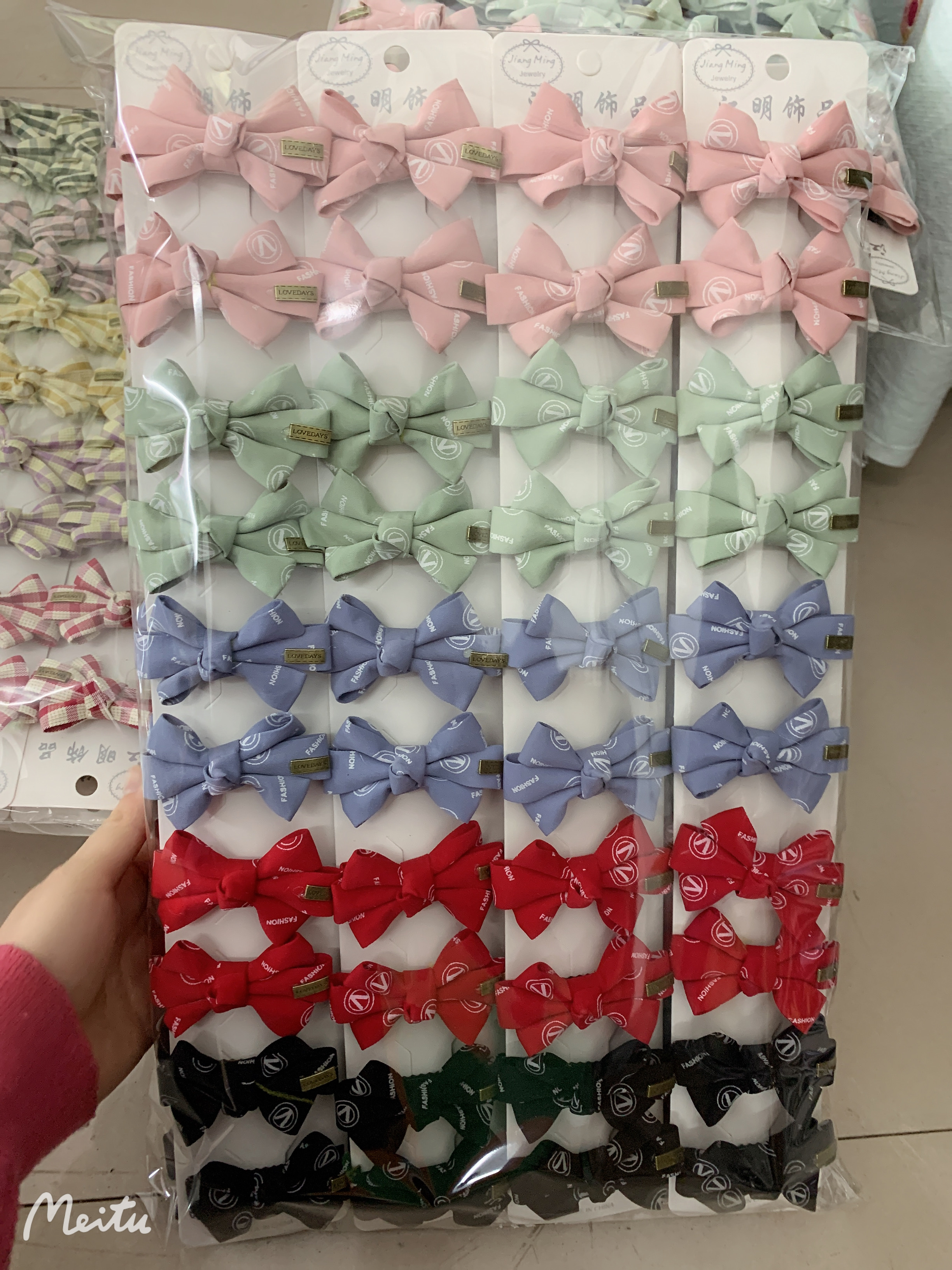 Korean fabric bow hair clips, top clips, side clips, bangs clips 20220326023