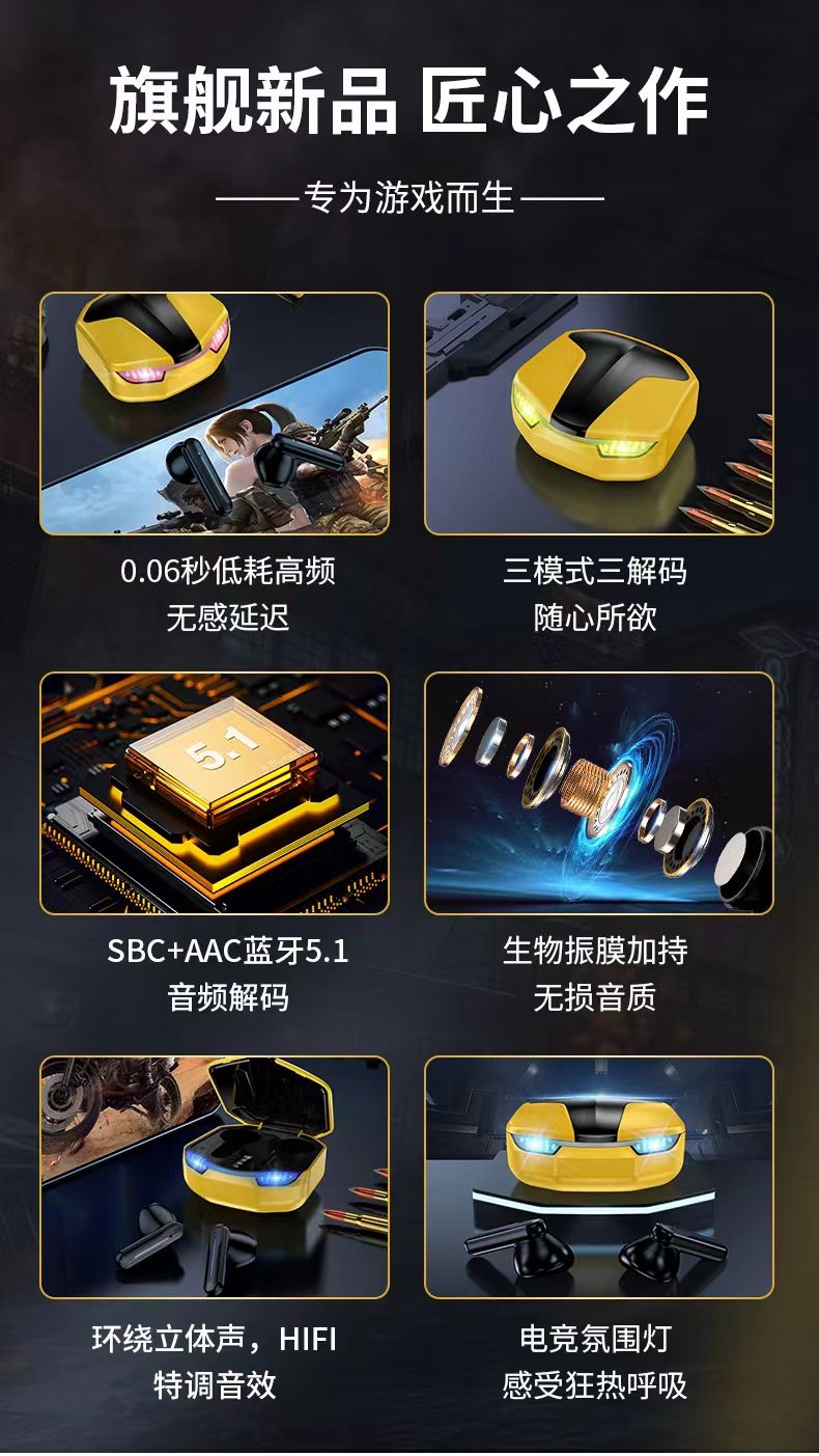 Sogo brand headphones, wireless Bluetooth headphones, branded Bluetooth headphones, Bumblebee model pic 10