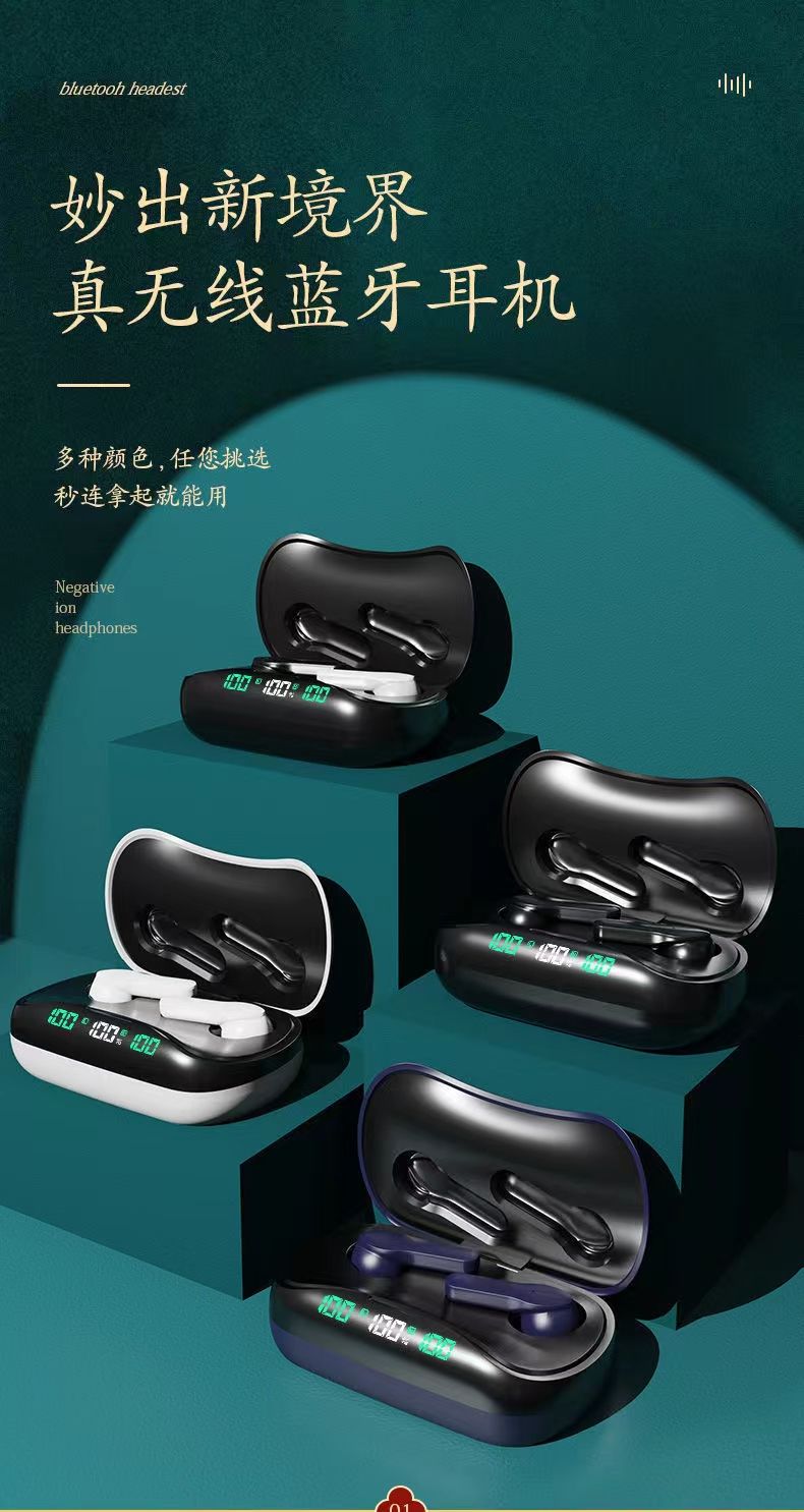 Sogo brand headphones, wireless Bluetooth headphones, Bluetooth headphones with labels, with display screens Specification image