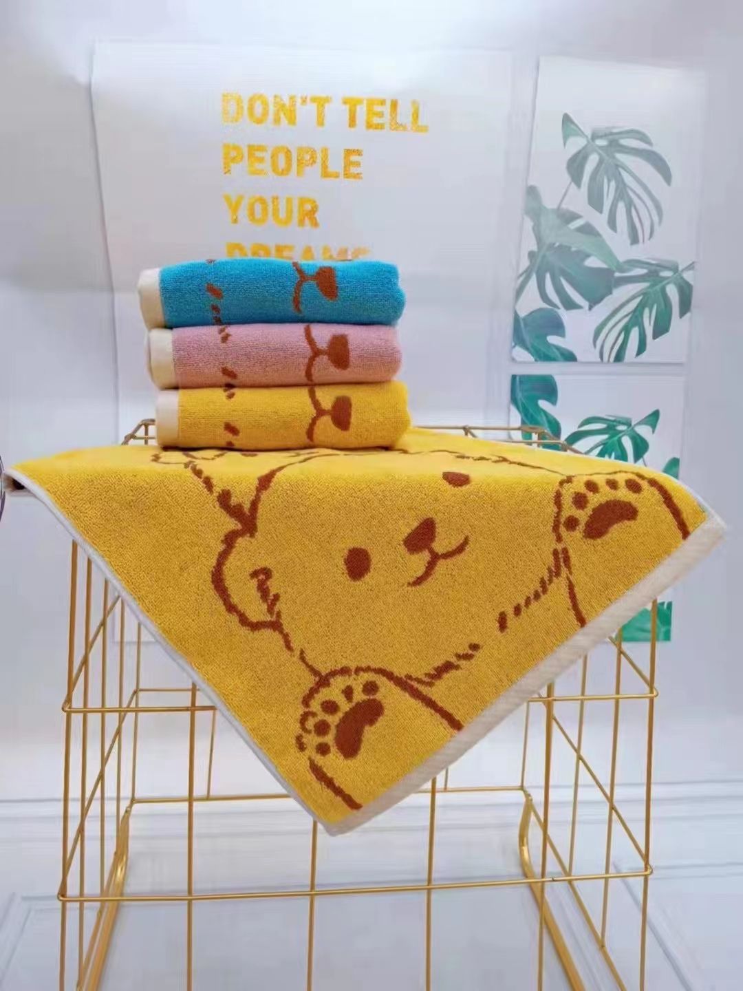 Yiwu buena carga flotante yang absorbente toalla para niños jacquard niños details Picture