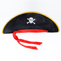 万圣节化妆舞会cosplay虎克船长加勒比海盗帽子表演道具化妆服饰道具