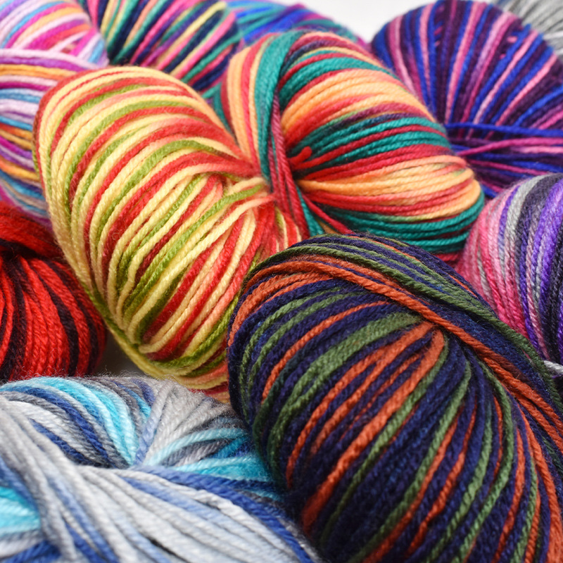 Direct supply of acrylic yarn, acrylic yarn segments, dyed fancy wool, 2mm crochet thread, doll ball thread, medium and fine spun yarn from the manufacturer Item Picture