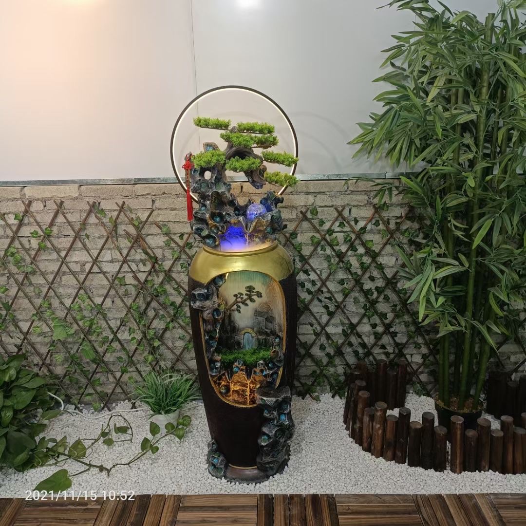 The garden landscaping series of artificial rockeries and bonsai are booming Item Picture