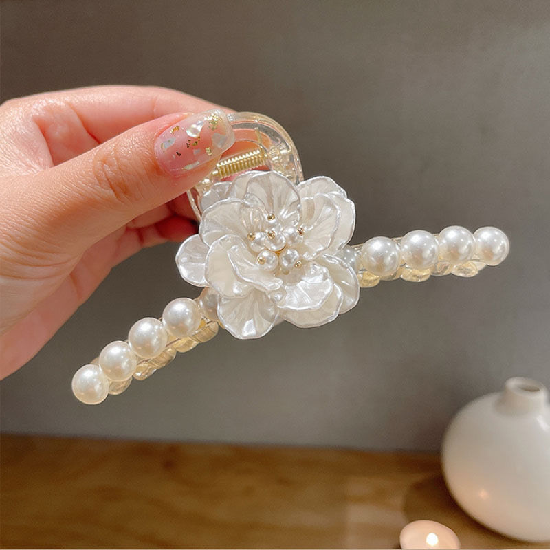 国潮系列国风珍珠发夹时尚新款发夹大爪夹