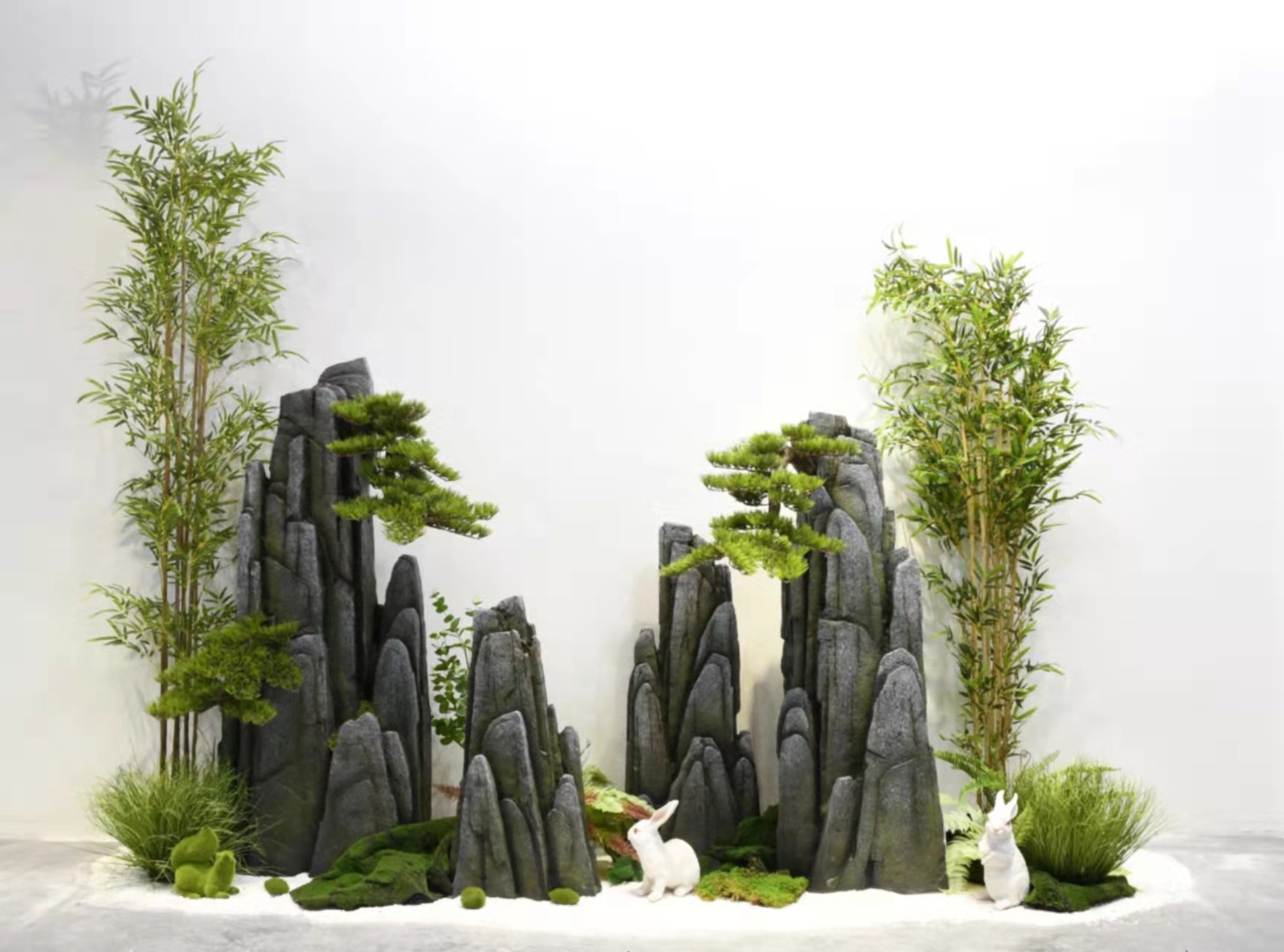 The garden landscaping series of artificial rockeries and bonsai are booming Application Scenario