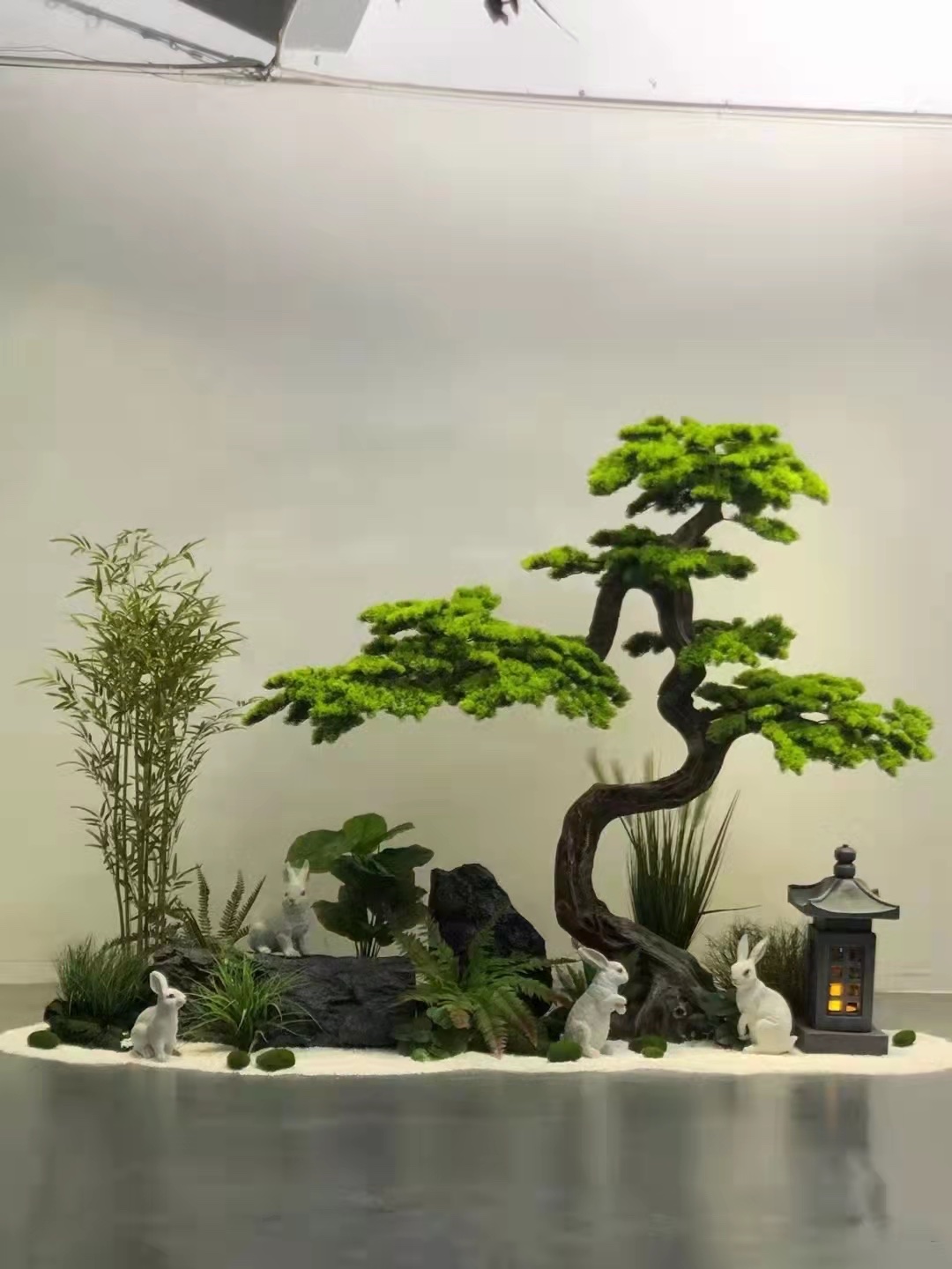 The garden landscaping series of artificial rockeries and bonsai are booming Specification image