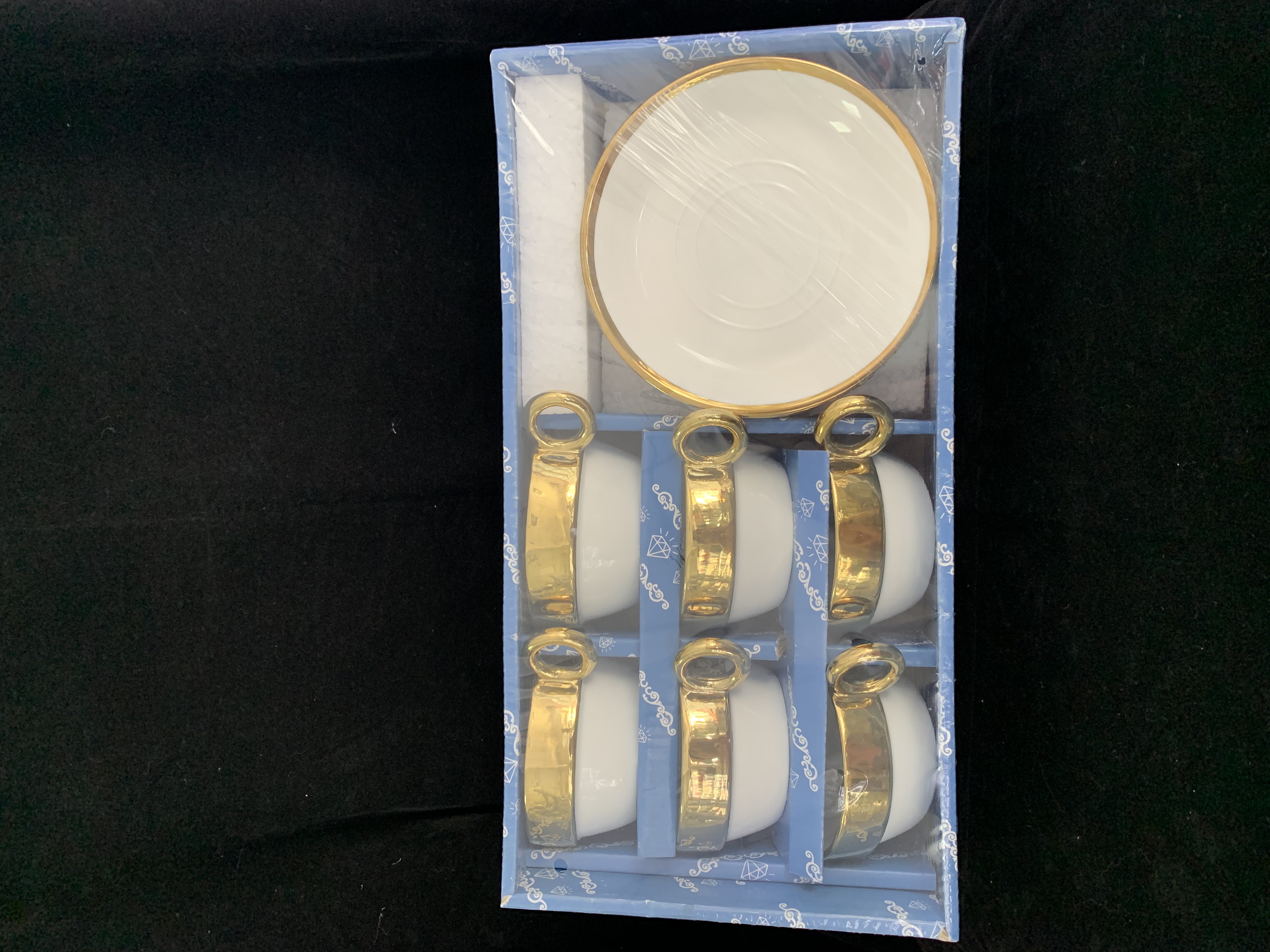 European-style tea cup set, electroplated ceramic coffee, afternoon tea, Yongsheng Ceramics YS