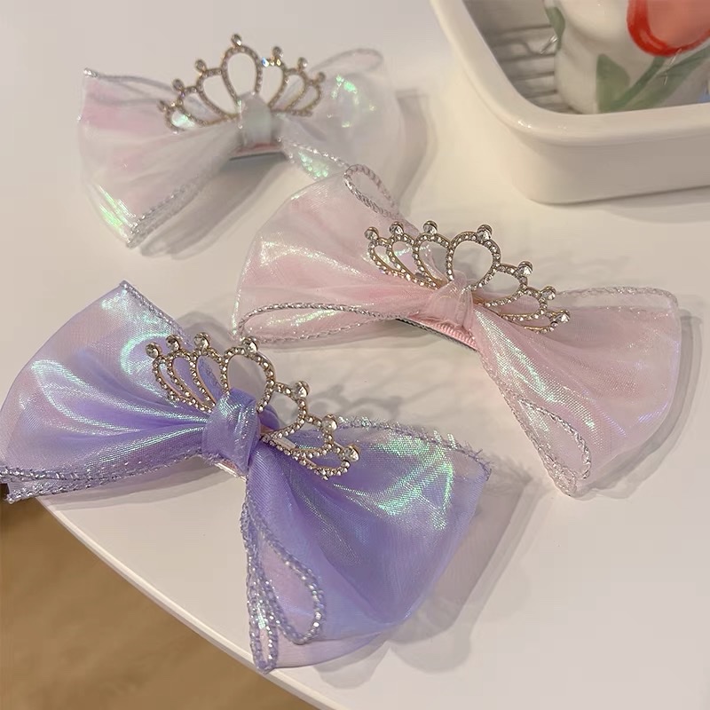 Crown hair accessories and hair clips are sold directly by the manufacturer. The best-selling fabric is cute, beautiful, super colorful and incredibly adorable