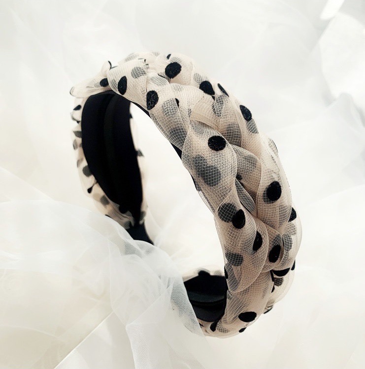 热销新款发饰时尚百搭简约发带头箍优雅发箍韩版手工0打结布艺发箍详情2