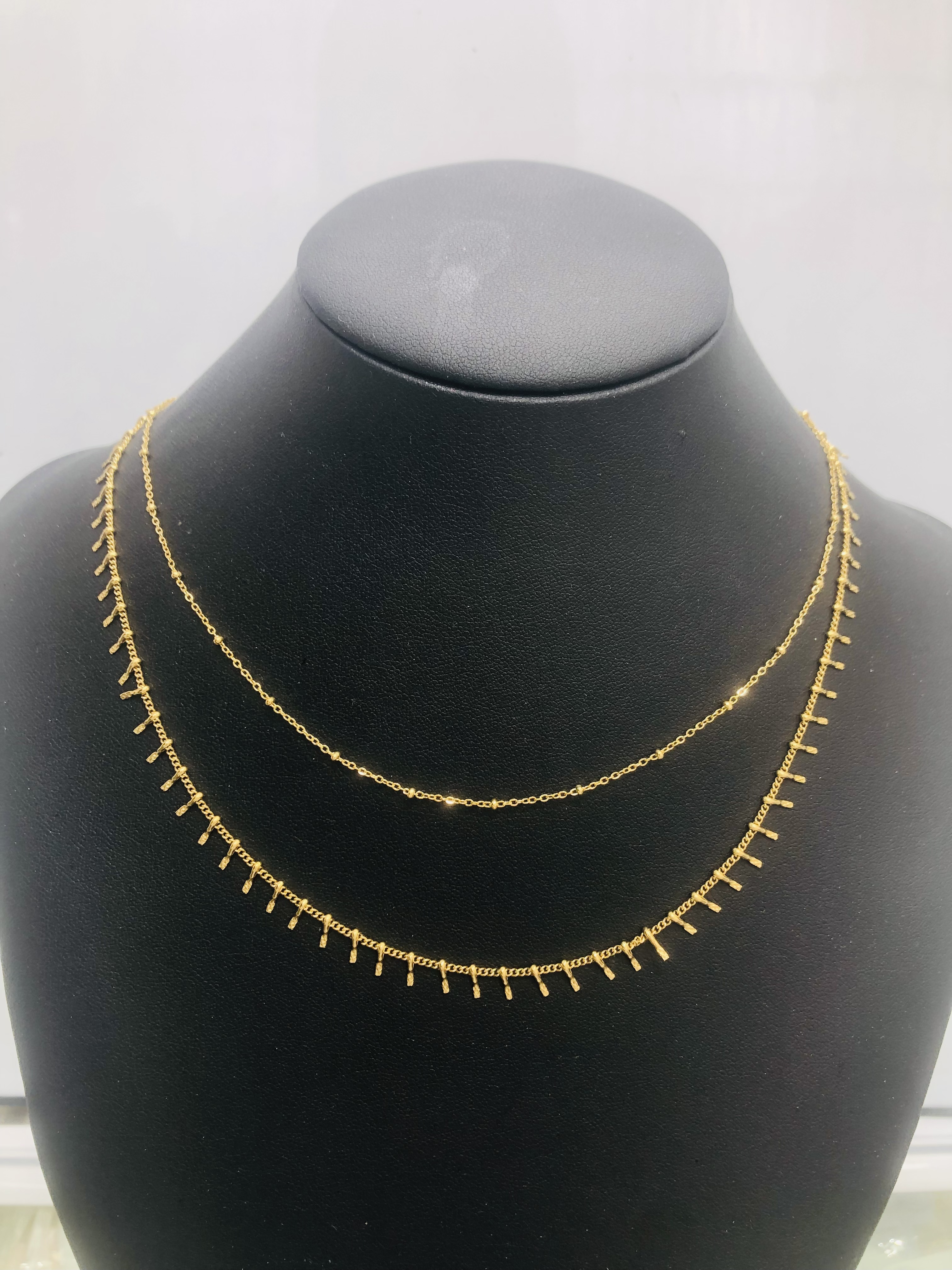 Personalized stainless steel chain necklace