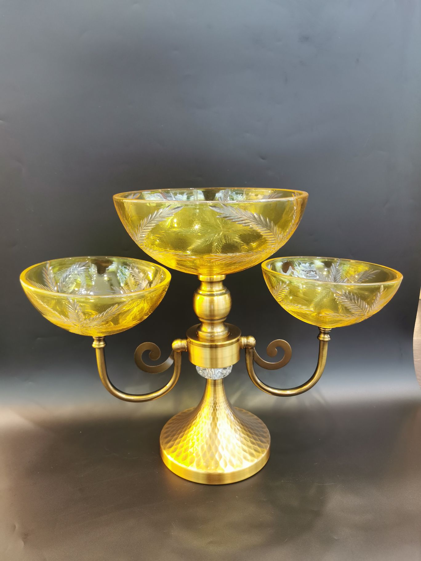 玻璃工艺品/水晶玻璃/手工刻花细节图