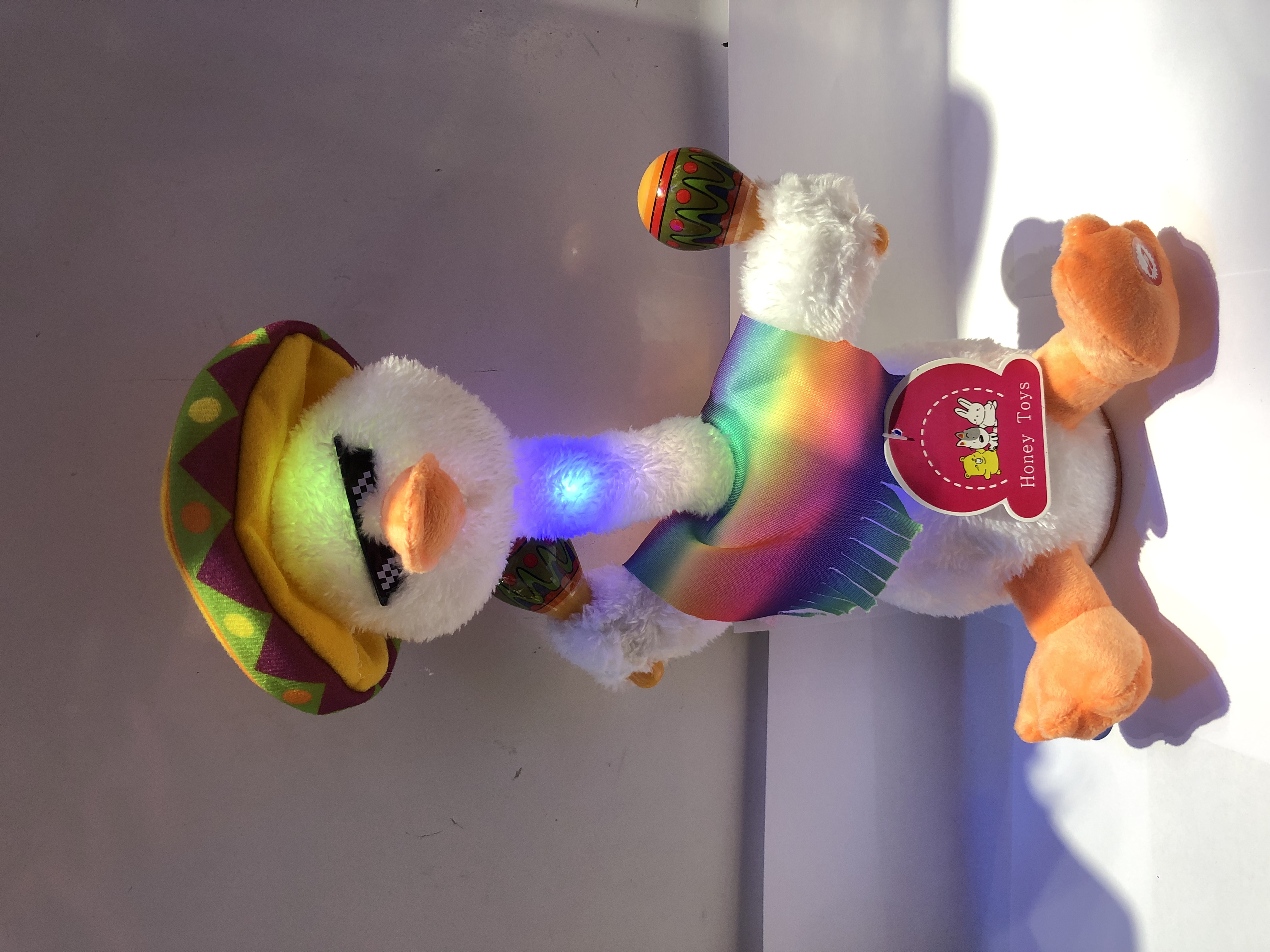 The new internet-famous bestseller, the electric sitting duck, can dance with music and lights from Shanghai HNR Specification image