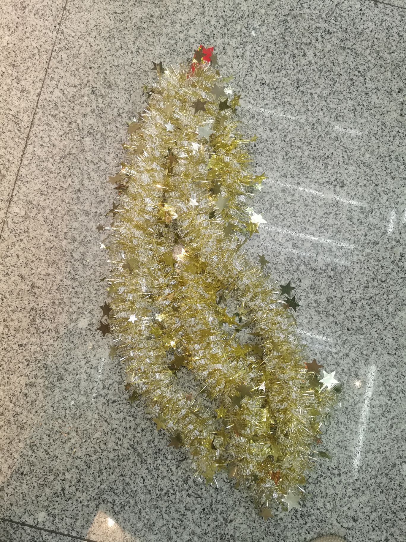 Christmas decoration: Little star-shaped wool sticks