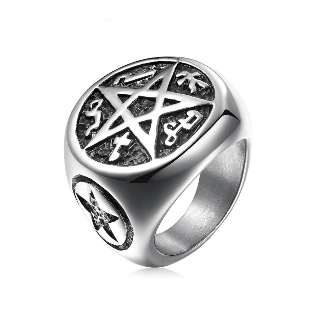 A popular "God's Eye" stainless steel ring for men in South America Application Scenario