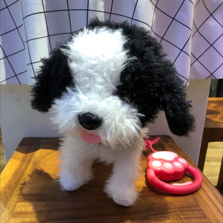 The new popular and best-selling electric plush toy, the leash dog series, which can walk, is from the music company HNR