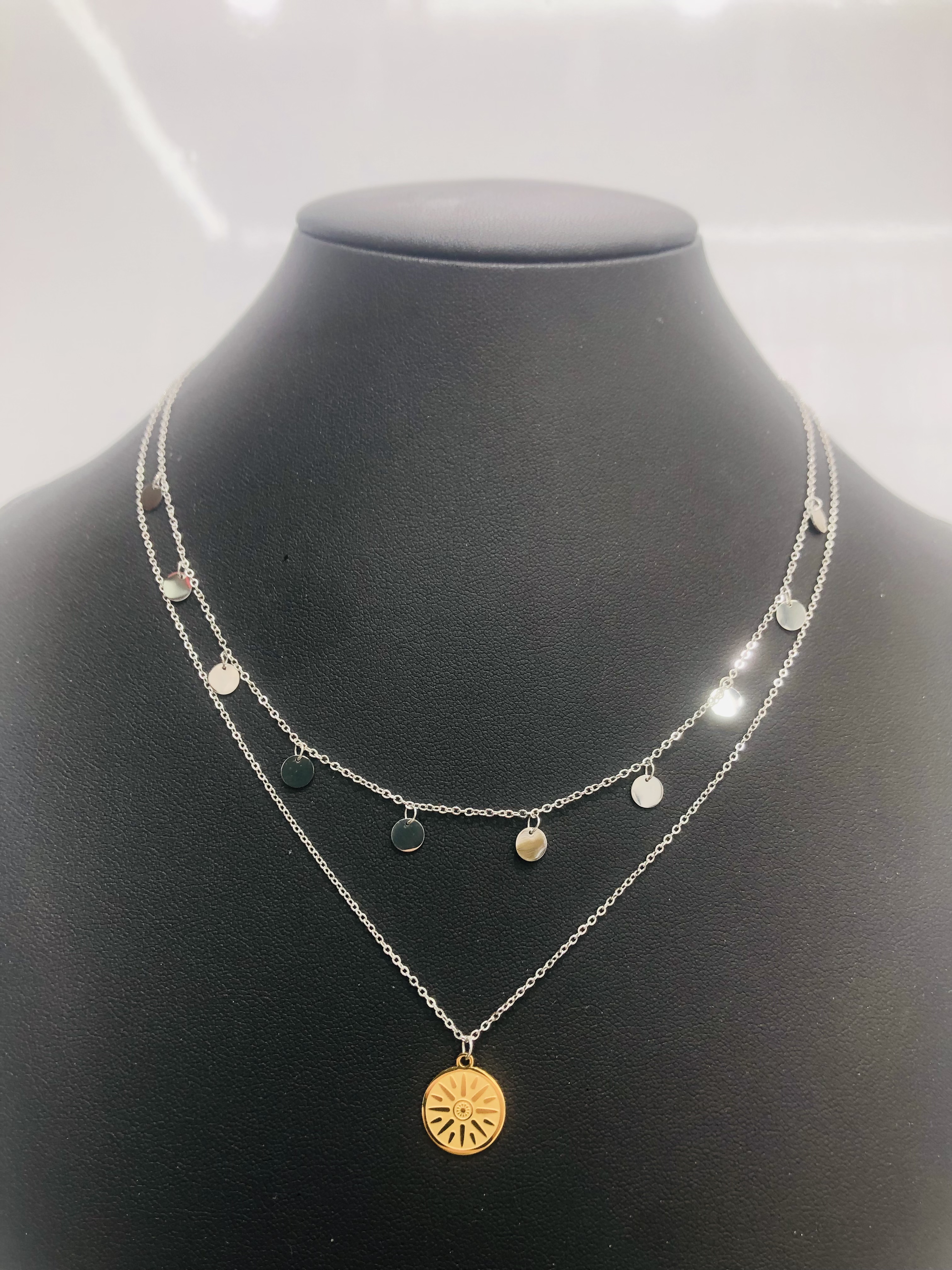 Personalized stainless steel chain necklace 1 details Picture