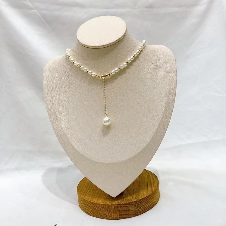 淡水珍珠个性不锈钢时尚项链女款韩版捷亚钢饰