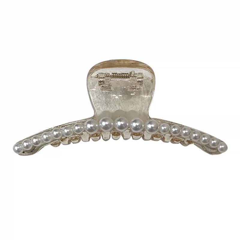 Large hair clip, Korean Instagram, large acrylic hair clip at the back of the head, pearl clip, hair clip, hairpin headwear Application Scenario