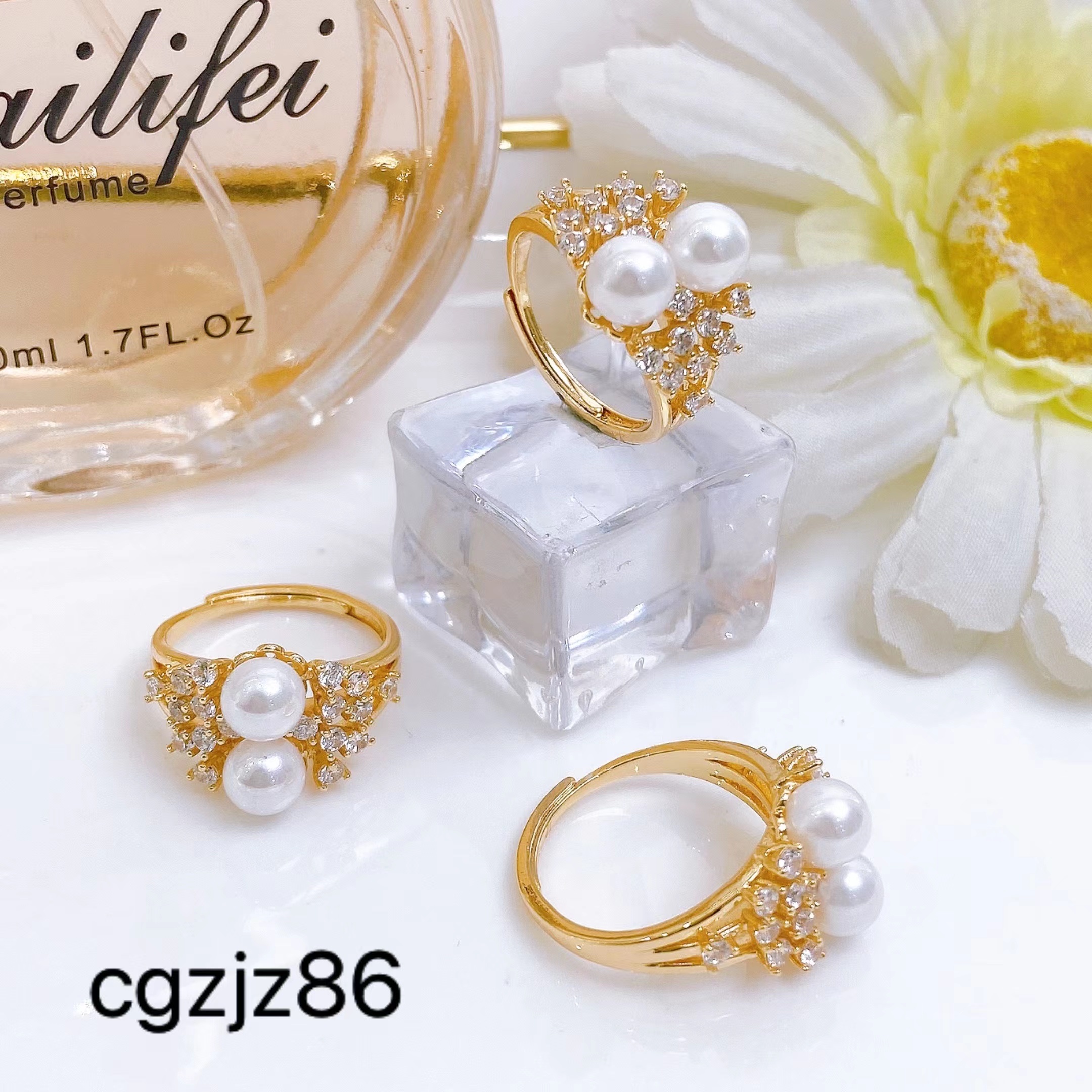 众兴饰品DIY珍珠戒指链接片锁吊坠饰品配件爱心锁钥匙吊坠新款多色