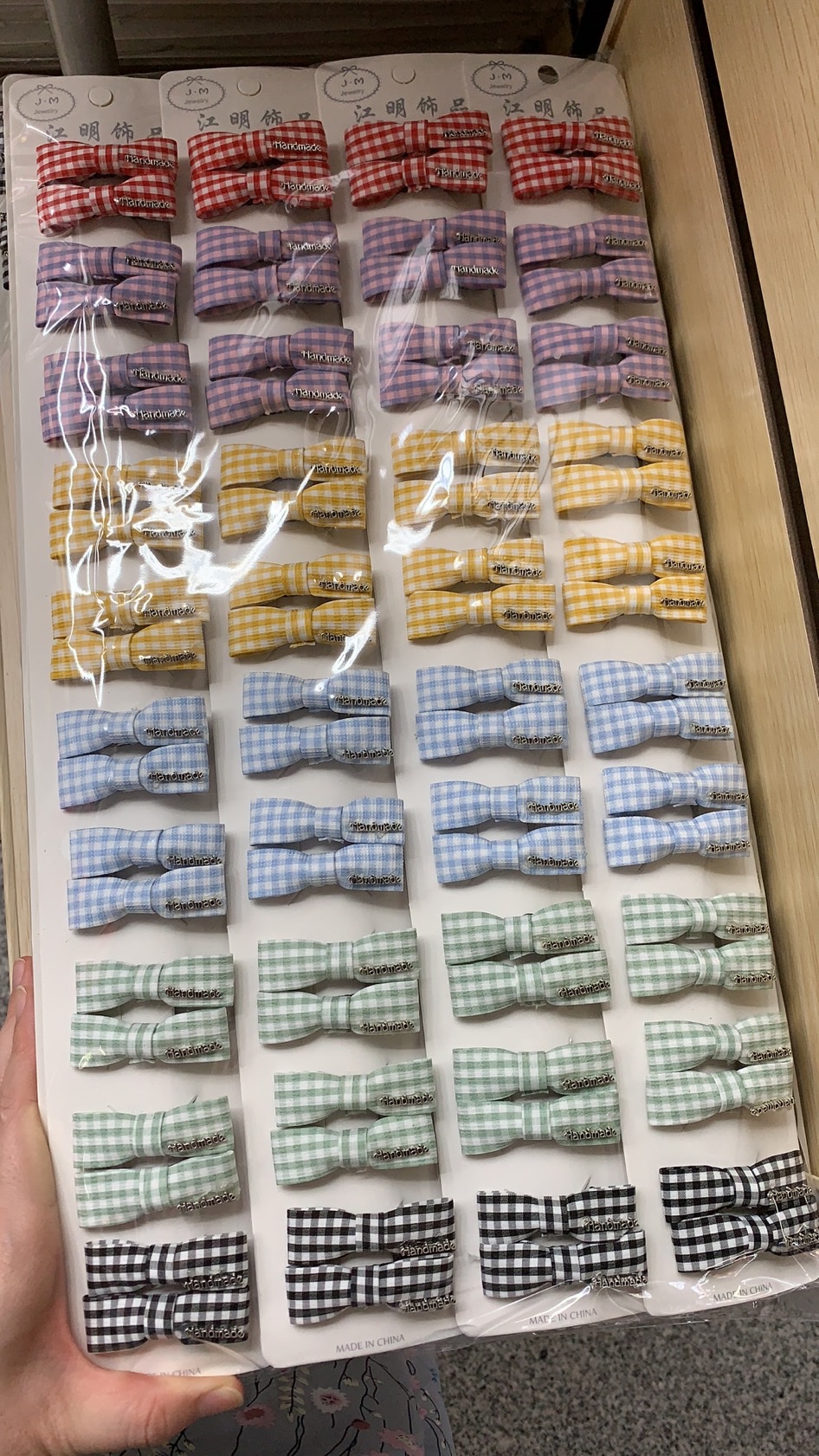 Korean fabric bow hair clips, top clips, side clips, bangs clips 2022040109