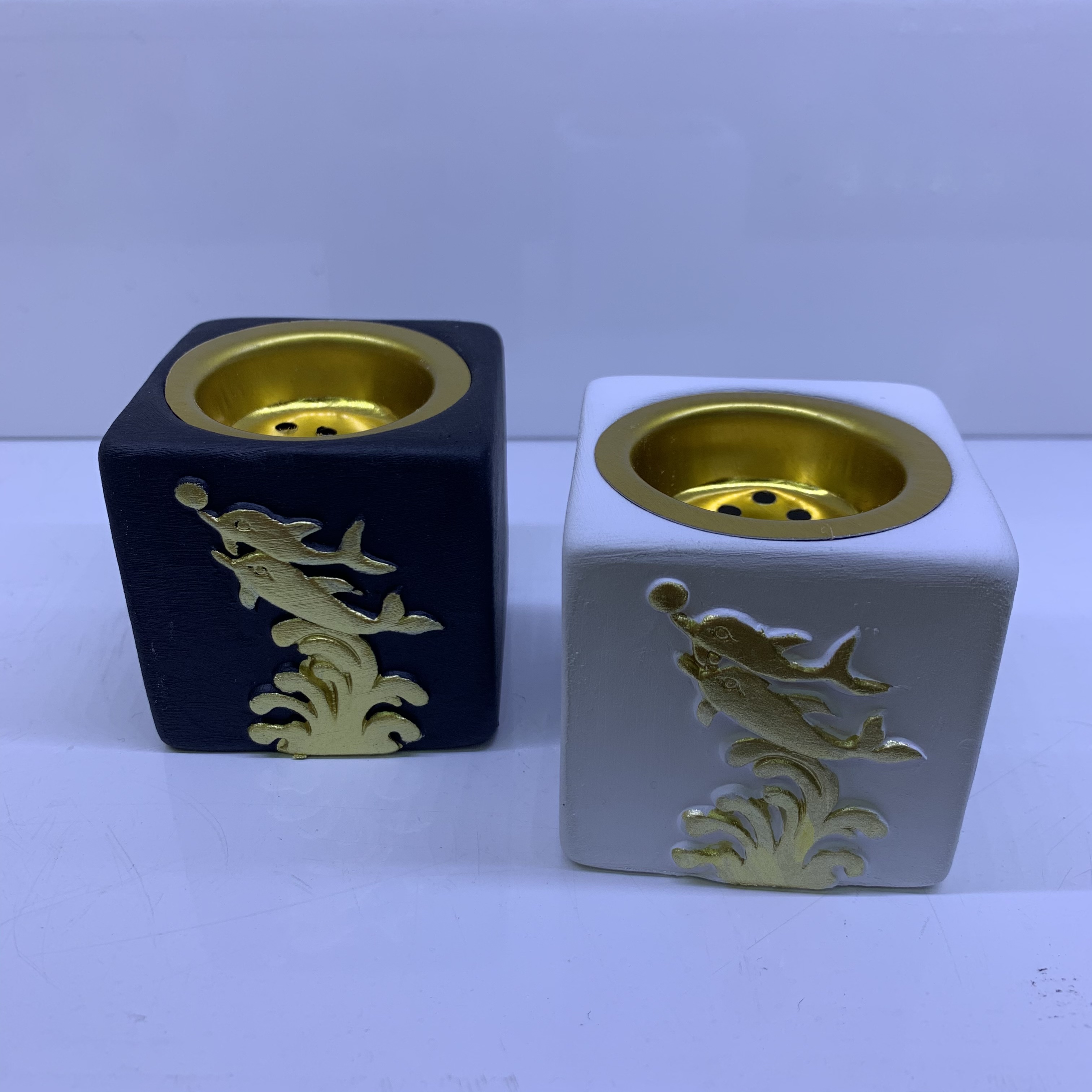 新款热销简约方形陶瓷香炉 工艺品礼品RHZ027