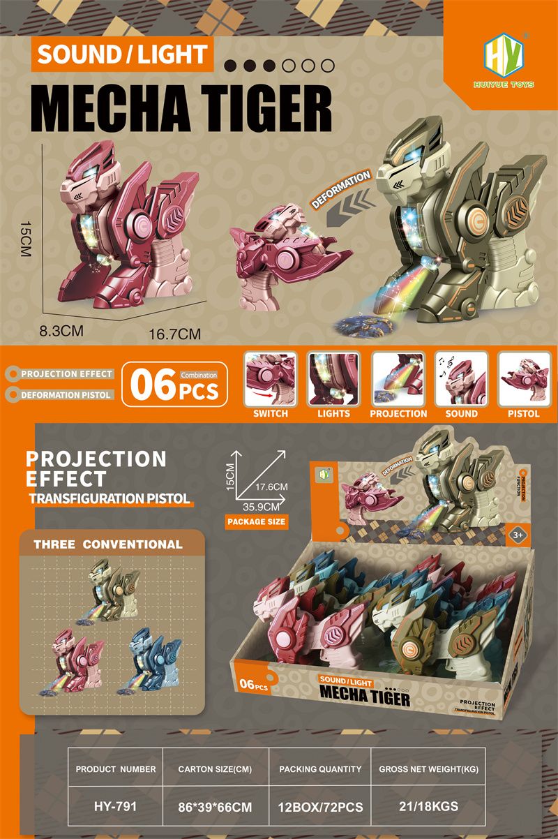 Mecha Tiger Transformed Voice gun