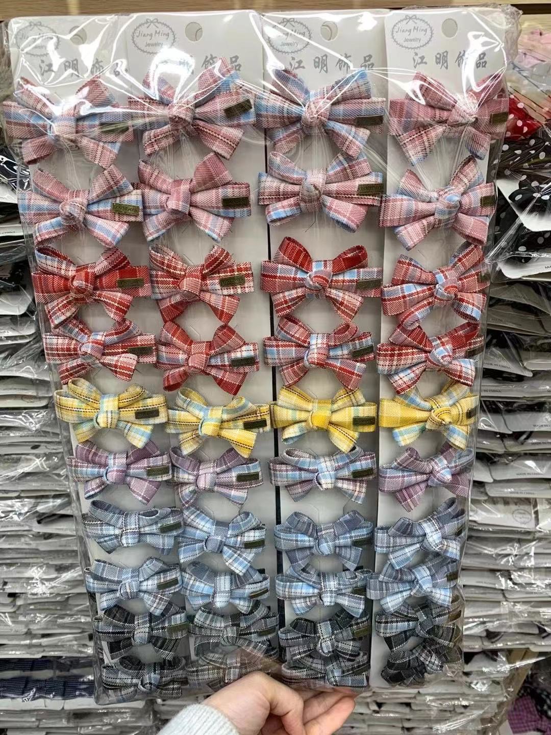 Korean fabric bow hair clips, top clips, side clips, bangs clips 2022040102