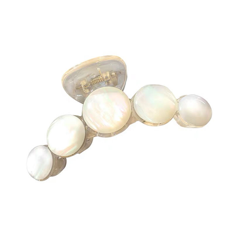 A popular online celebrity style hair clip, a large female hair clip with a large volume, a black and simple hair clip at the back of the head, and a headpiece Specification image