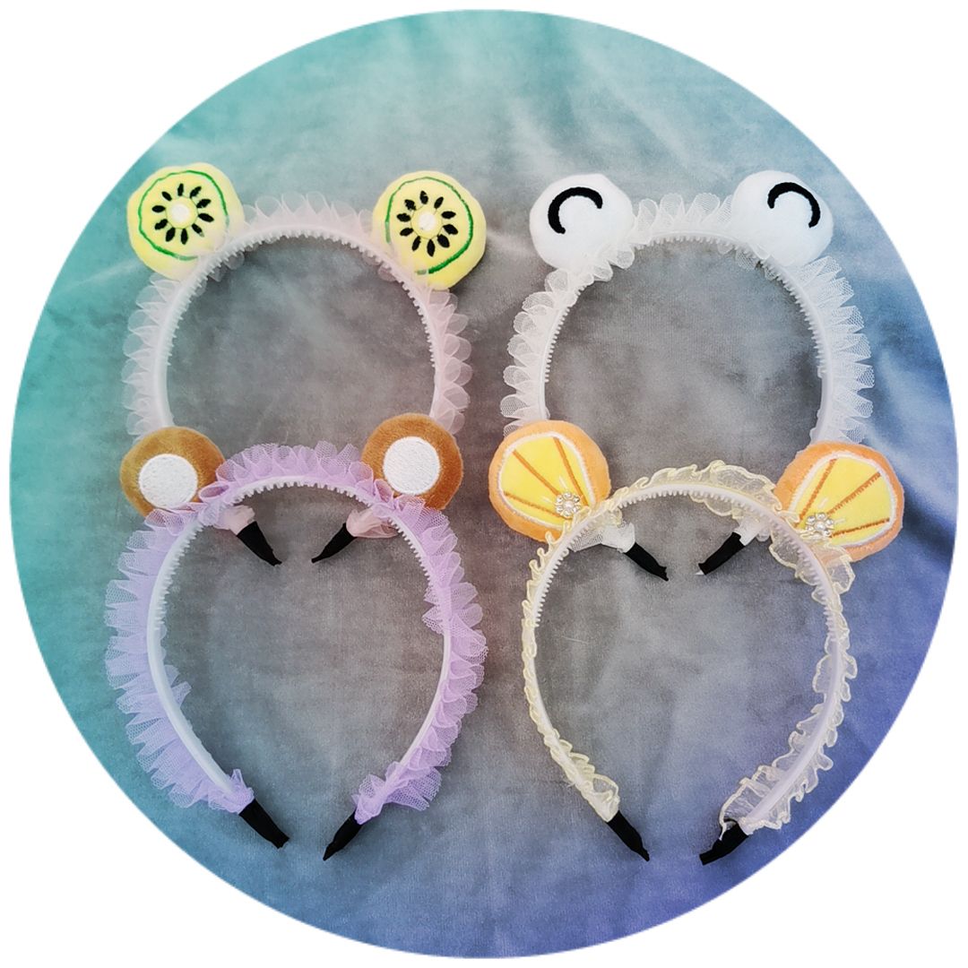 Children's hair band, cartoon color shawl, new fashionable headwear, girls' daily hair binding and fixing decoration headwear, hair clips, hair clips