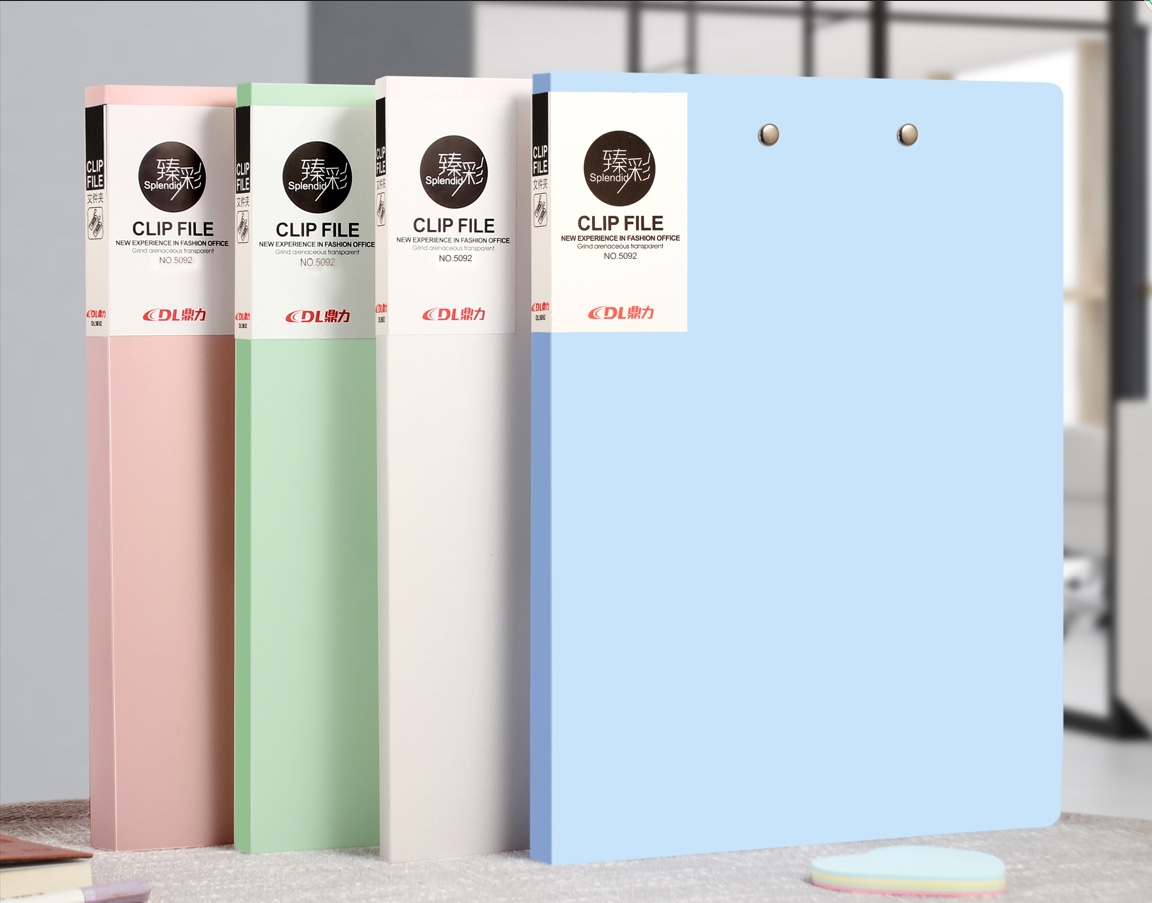DL5092 双短75C文件夹莫兰迪a4文件夹强力档案夹资料夹试卷夹单夹双夹办公用品