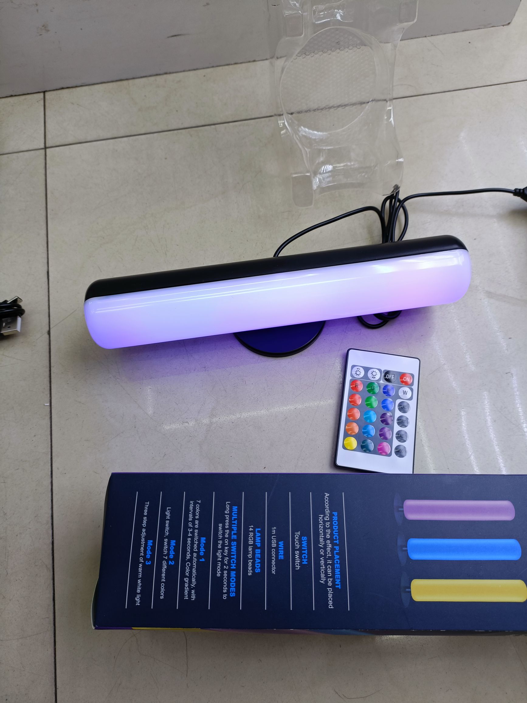 氛围灯带遥控器 横放竖放详情图2