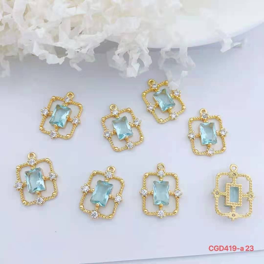 五间星锆石/吊坠/金属产品图