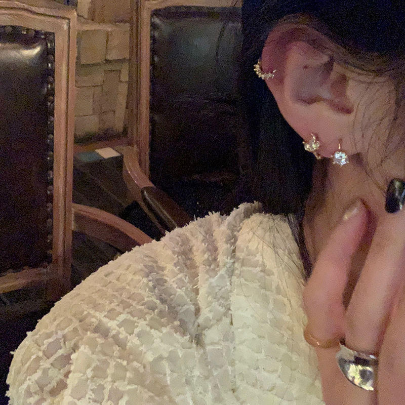925 Silver Ear Rings for women, fashionable and elegant, anti-allergy ear loops, New Korean version earrings 302 Application Scenario