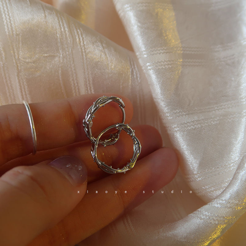 925 Silver ear rings for women, fashionable and elegant, anti-allergy ear buckles, new Korean version earrings, 300 Specification image
