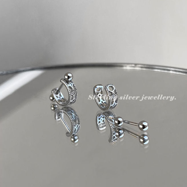 925 Silver Ear rings for women, fashionable and elegant, anti-allergy ear loops, new Korean version earrings 306