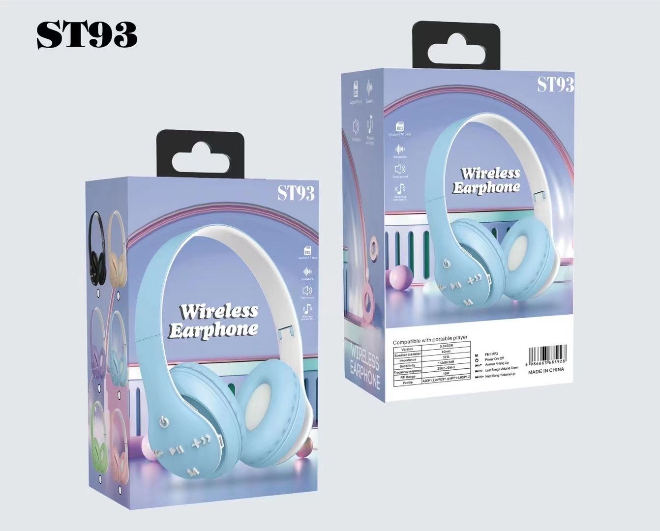 Sogo brand headphones, over-ear wireless Bluetooth headphones ST-93 Bluetooth branded headphones Application Scenario