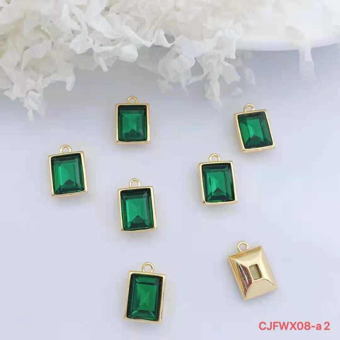 五间星锆石/吊坠/金属细节图