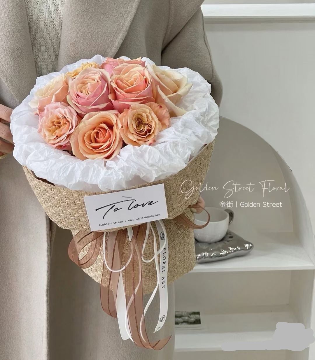 小香风包花布夏季薄款包鲜花假花仿真花用详情图7