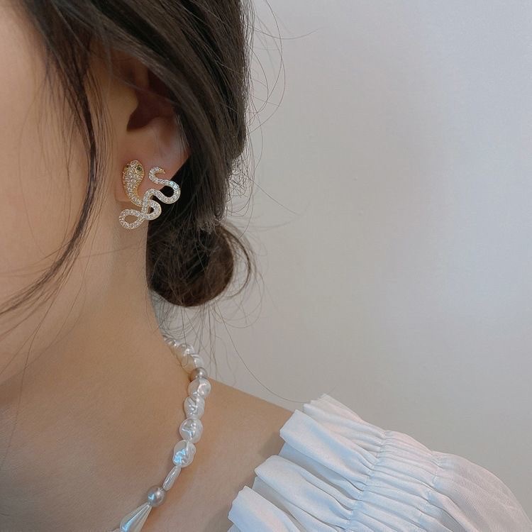 925 Silver Ear rings for women, fashionable and elegant, anti-allergy ear buckles, new Korean version earrings 305 Specification image