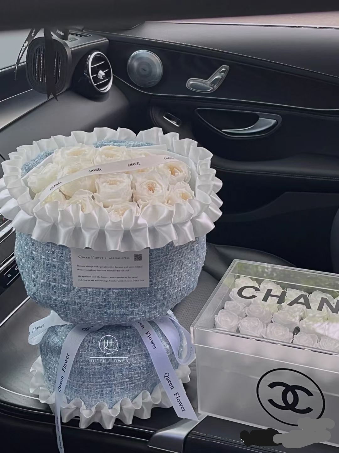 小香风包花布夏季薄款包鲜花假花仿真花用详情图2