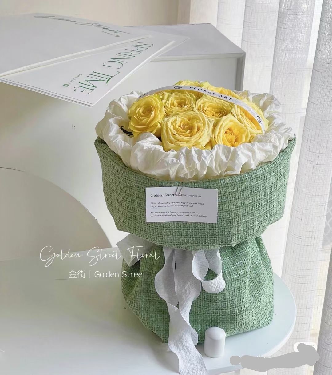 小香风包花布夏季薄款包鲜花假花仿真花用详情图5