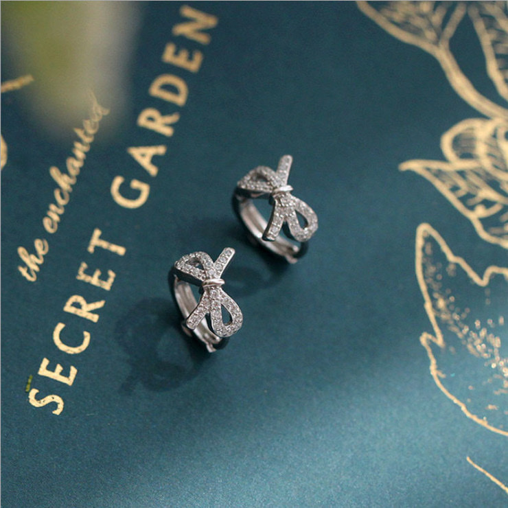 925 Silver Ear Rings for women, fashionable and elegant, anti-allergy ear loops, new Korean version earrings 303