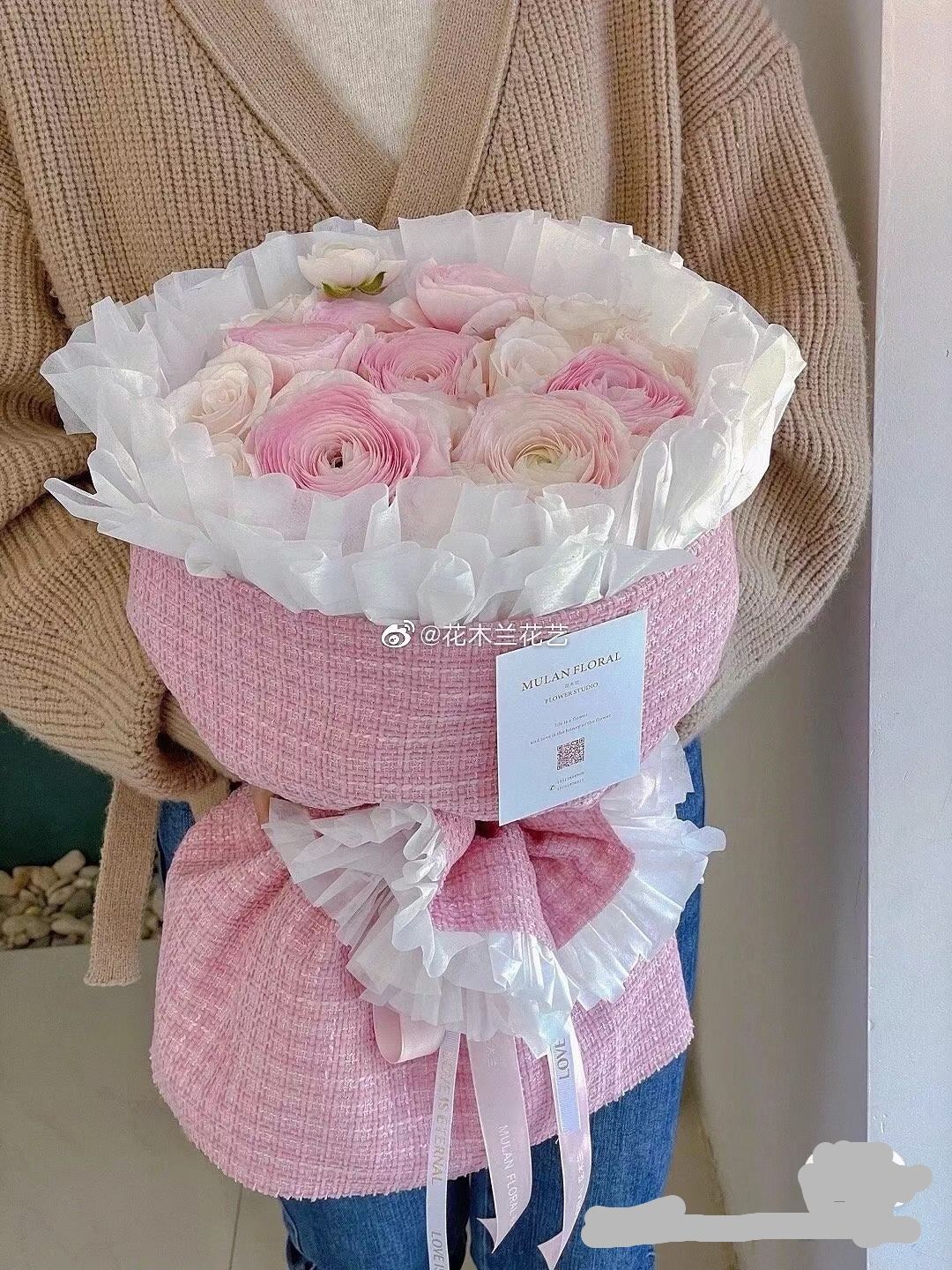 鲜花包装布细节图