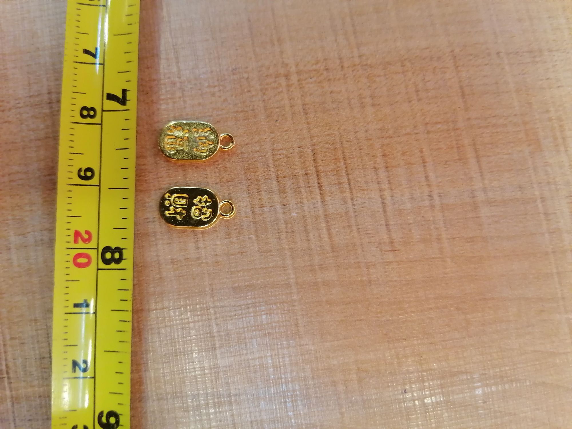 招纳福片吊坠，锌合金饰品配件详情图4