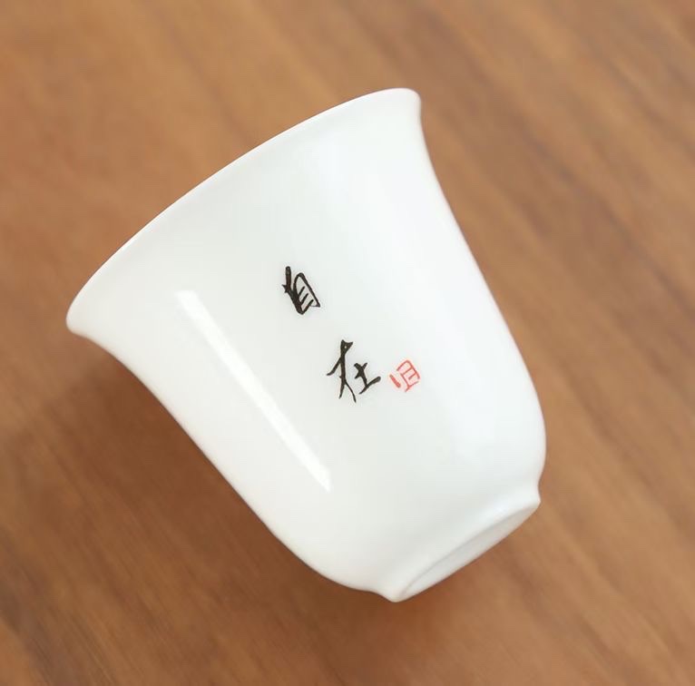 "Shangshan Ruoshui White Porcelain Tea set, Sheep Fat Jade Ceramic, Red Pine Craft Pottery, Li Family 054. Specification image