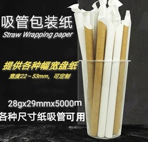 28g优质吸管包装盘纸 Straw Wrapping Paper
产品：28gx29mmx5000mx160盘纸
材质：