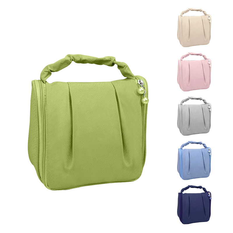 New hanging toiletry bag, fashionable travel hook dry and wet separation bag, skincare storage bag and makeup bag Item Picture